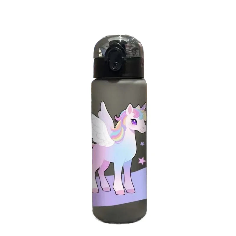 3D Printed 780ml Unicorn Patterns Water Cup with Hand Outdoor Water Bottle,PVC-Free, Leak-Proof, Matte Finish Fade-Resistant