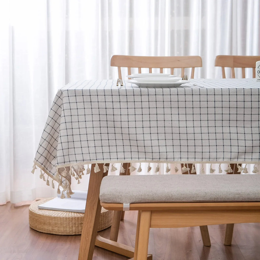Printed Small Daisy Flower Tablecloth Linen Table Cloth Tasse Lace Rectangular Wedding Banquet Outdoor Home Manteles Table Cover