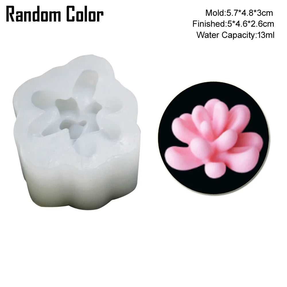 Kinds of Cactus Candle Candy Silicone Mold Aromatherapy Gypsum diy Handmade Succulent Plaster Resin Soap Baking Mould M2740
