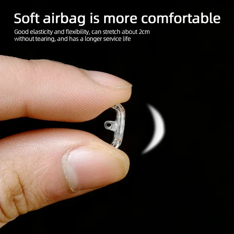 10/100pcs Eyeglasses Nose Pads with Screwdriver Soft Silicone Airbag Glasses Anti-slip Nose Pad Screw Replacement Repair Tools