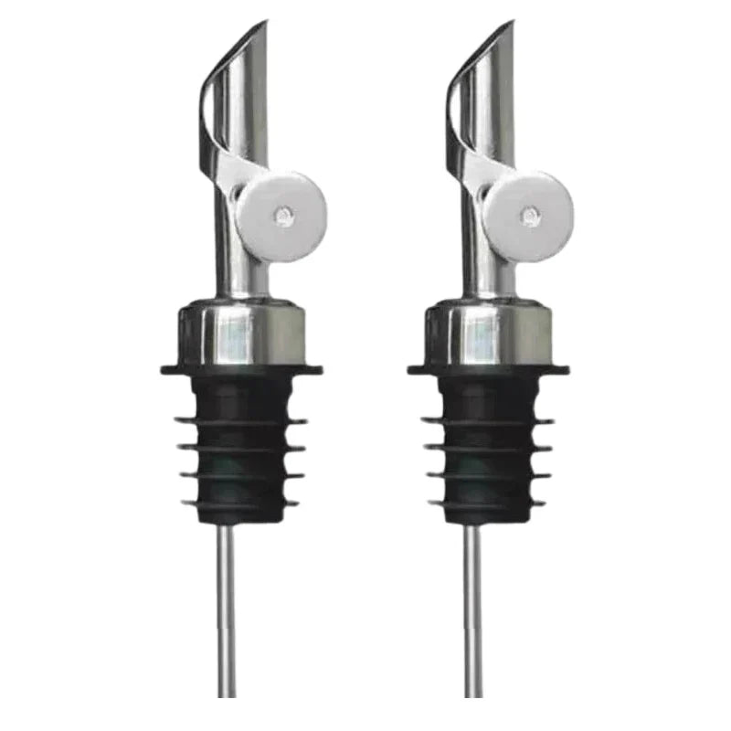 1PC Oil Bottle Stopper Cap DispenserStainless Steel Automatic Open Cap Pour Nozzle Sprayer Leak-Proof Wine Spout Kitchen Tool