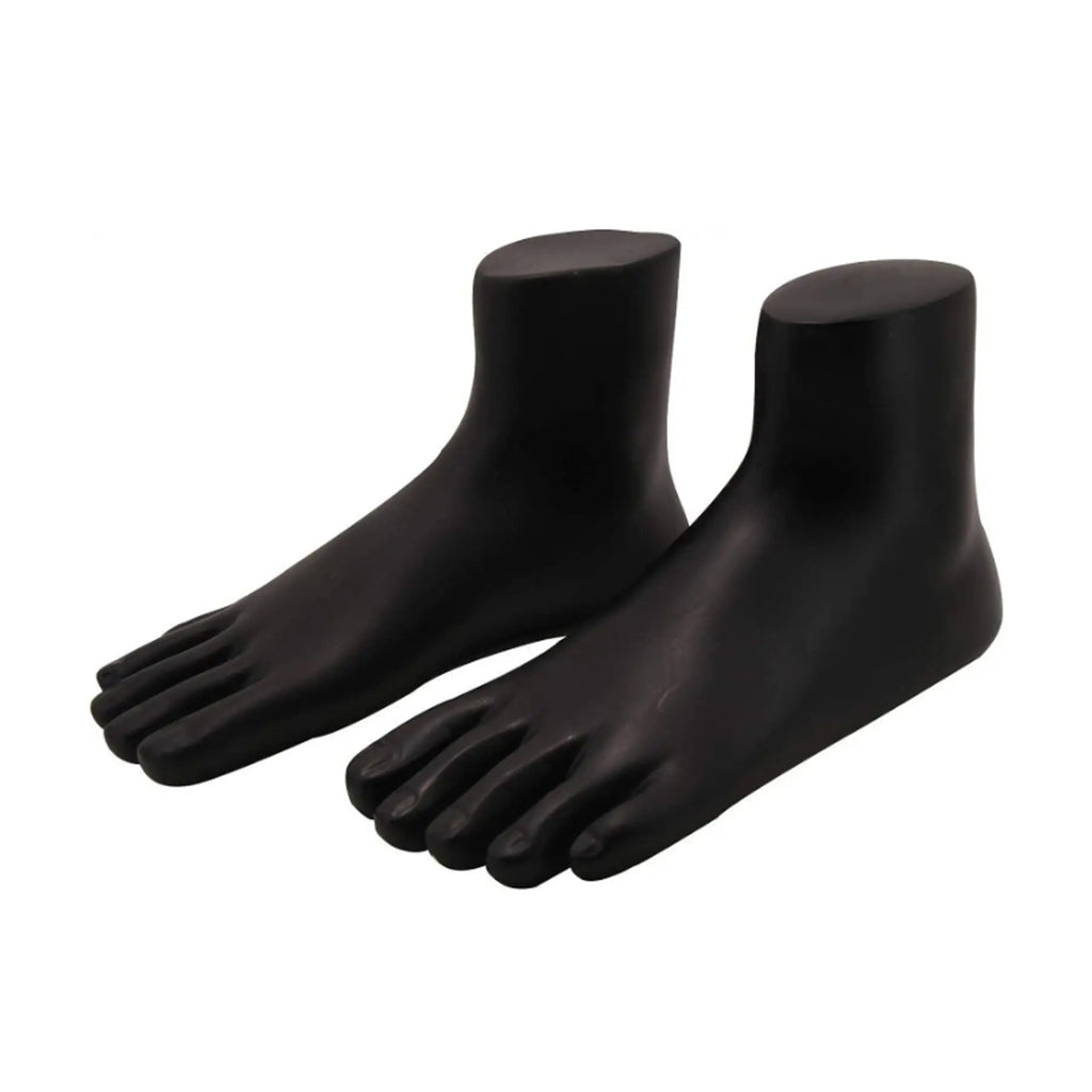 Premium Black Foot Mannequin Display Stand (1 Pair)
