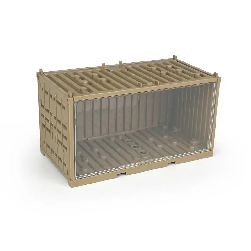 Container Weapon Boxes Bricks Accessories Scene World War 2 WW2  Soldiers SWAT Building Blocks Bricks Children Toys