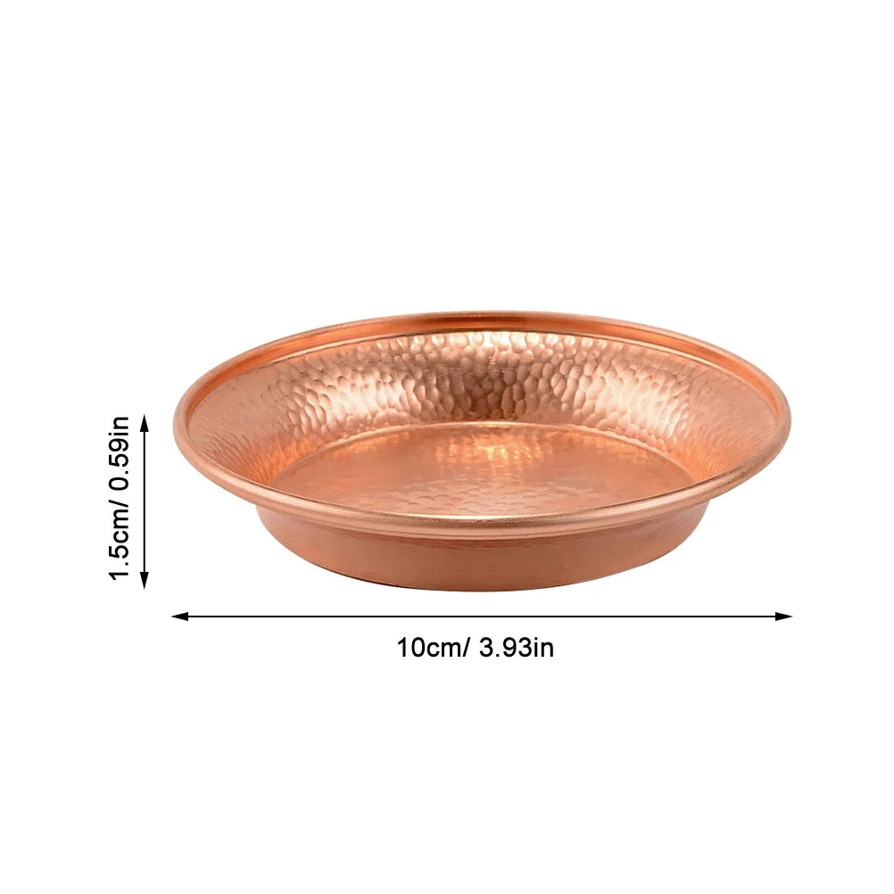 HOOTNEE Copper Buddhist Water Offering Bowl Decorative Meditation Holy Vessel