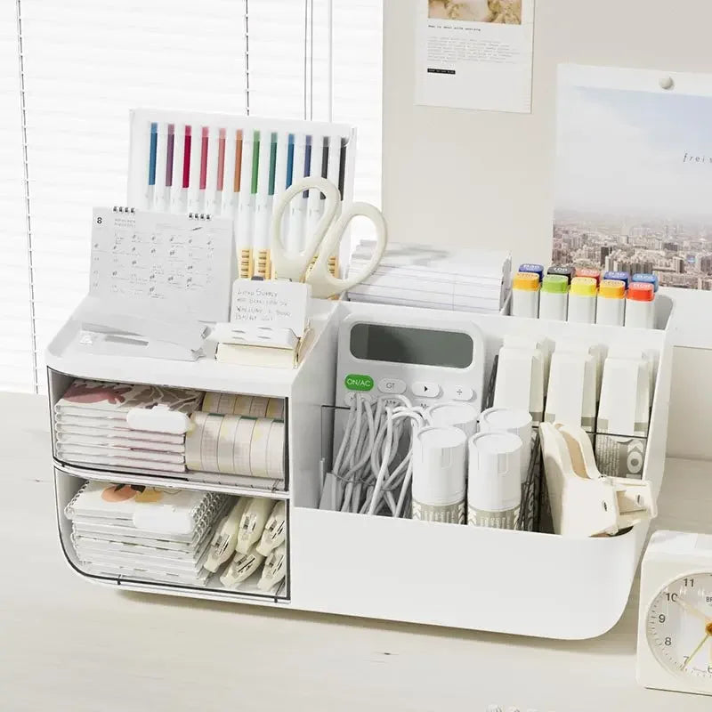 Desktop Storage Box Cosmetics Drawer Cute Box Office Stationery Organizing Box Learning Desk Shelf