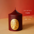 French Vermilion Handmade Aromatherapy Candles, Romantic Atmosphere Decoration For Home Dining Tables, Wedding Gifts