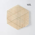 Hand Made Bamboo Mesh Steamer Mat Plate Sushi Food Meat Decorate Woven Table Mat Vegetables Bread Folding Basket Liners Rack