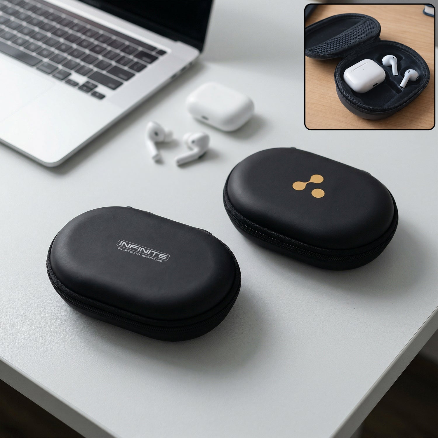 Portable Earphone Carrying Case (1 Pc Mix Design)