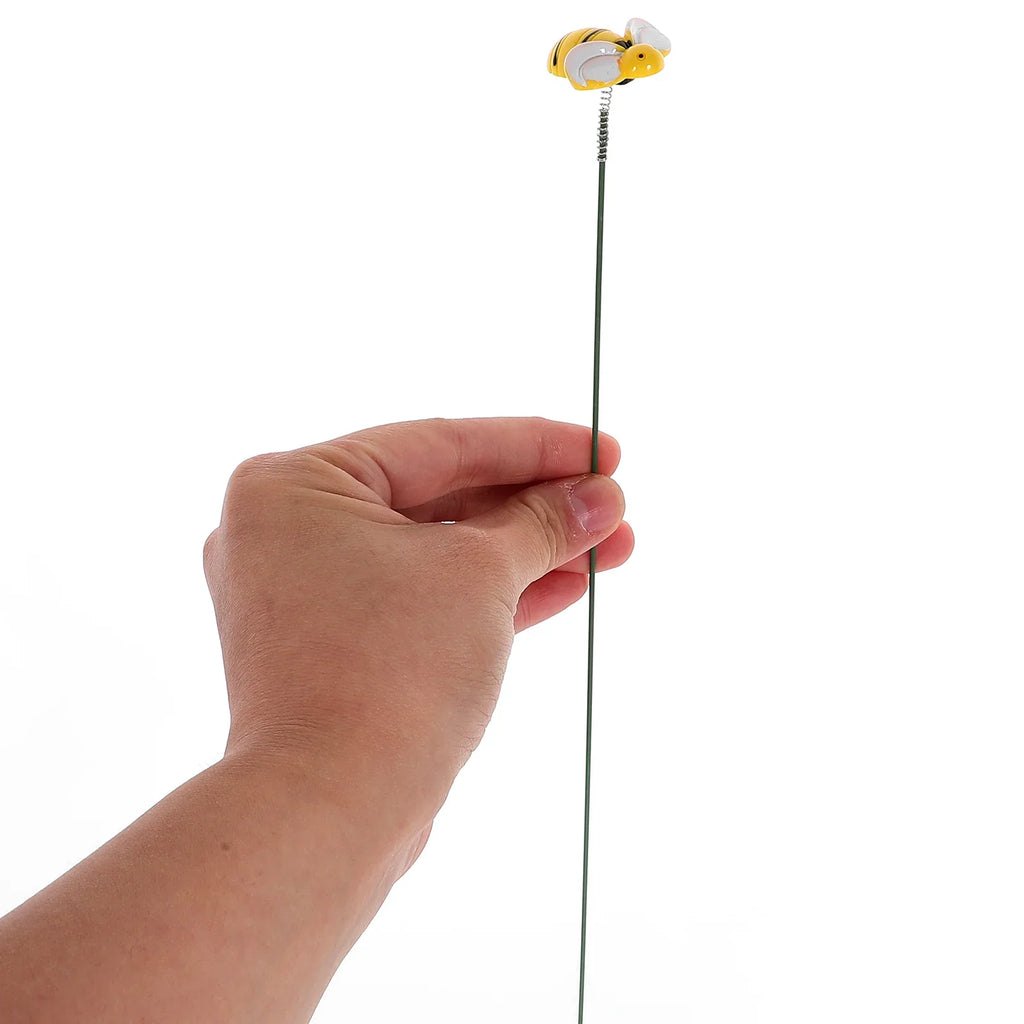 10 Pcs Little Bee Flower Arrangement Patio Stake Decor Garden Decoration Metal Planter Yard Sign Stakes Pot