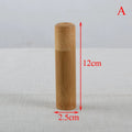 4 size bamboo tube tea box airtight small container spices storage jar with lid