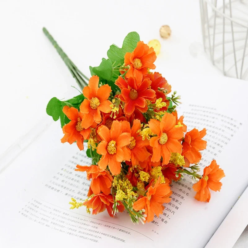 30CM Artificial Daisy Home Decoration Silk Flower Jumping Orchid Chrysanthemum Table Decoration Photography Props