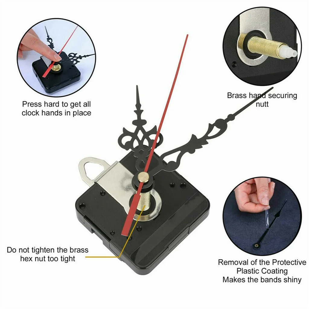 Newest  31MM Long Shaft DIY Quartz Clock Movement Mechanism Hands Wall Quartz Clock Repair Tool Parts Replacement Hot