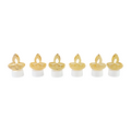 Golden Diya Shaped Led Tealight Candles (6 Pc)