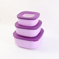 Premium 3 Piece Food Storage Container Set
