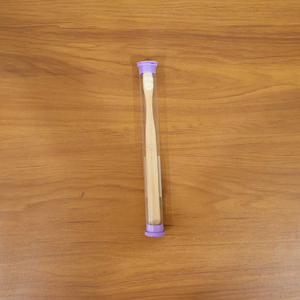 Eco Friendly Wooden Bamboo Toothbrush With Protective Travel Case 1 Pc