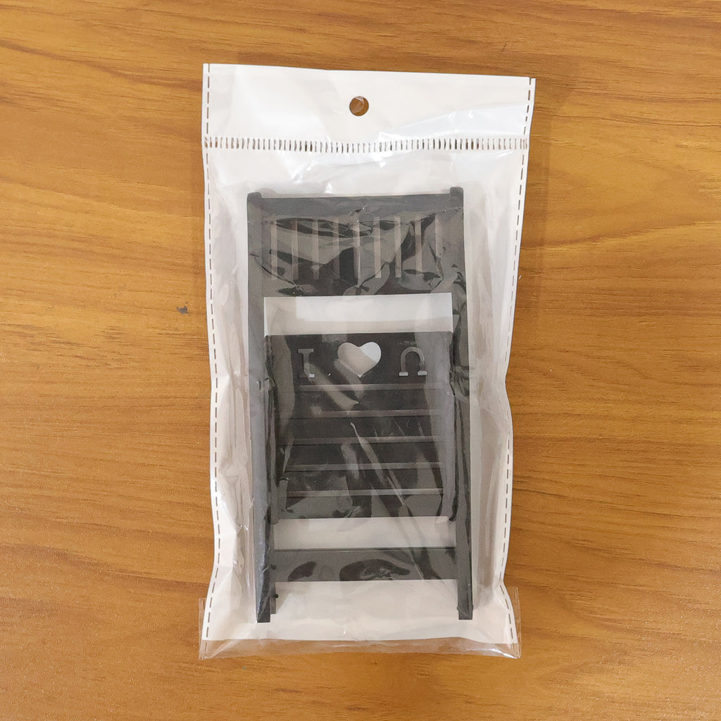 Mini Chair Shape Mobile Stand Holder (1 Pc  Balck Color)