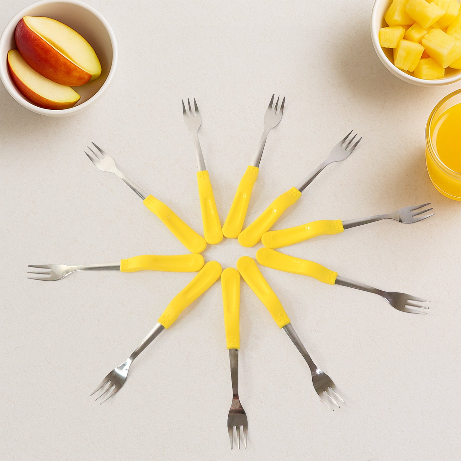 Supermom Premium Stainless Steel Big Fork (6 Pc  Set)