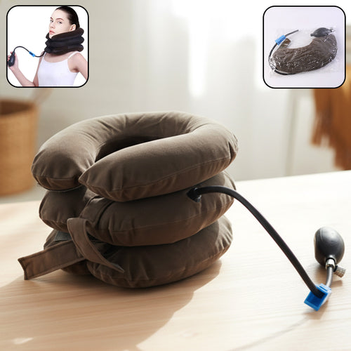 3 Layer Inflatable Cervical Neck Traction Support Collar (1 Pc)