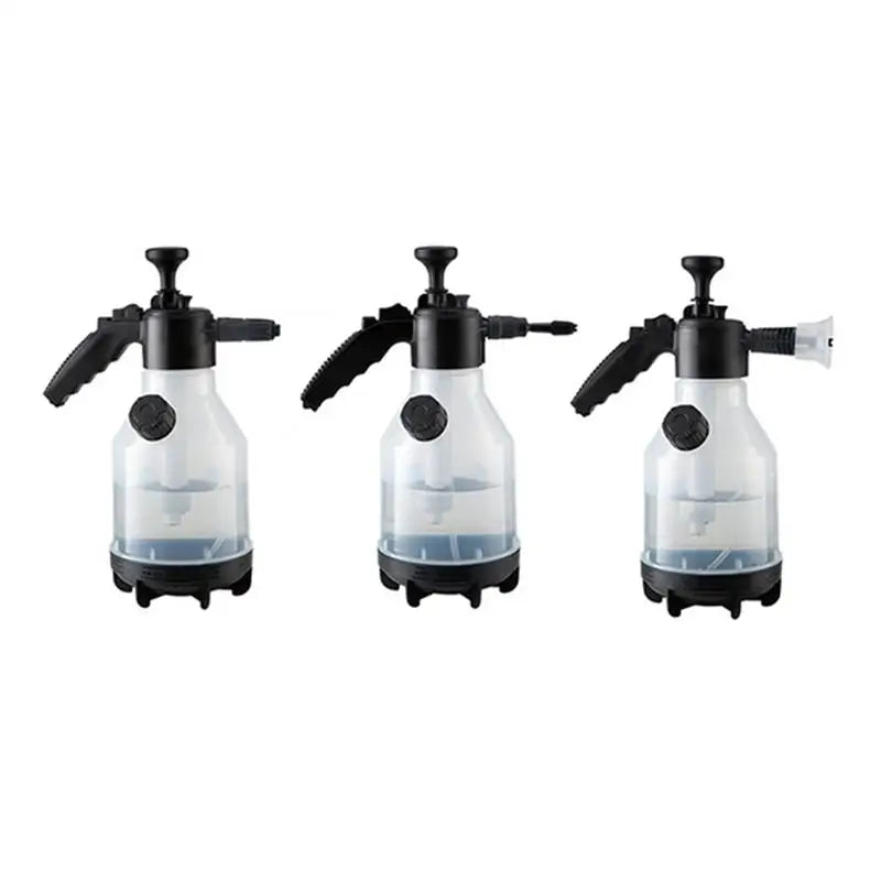 Foaming Car Wash Sprayer Three Nozzles Plant Sprayer Watering Can Pressure Sprayer Bottle 2L Bottles Car Soap Sprayer Foam