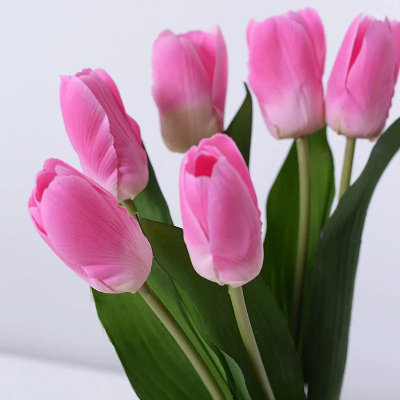2pc 363cm High-end Hand Moisturizing Tulip Flower Flower Arrangement Bonsai Material Home Wedding Photography Props Artificial F