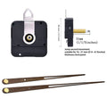 High Torque Clock Movement Mechanism Large Wall Quartz Clock Long Hands Walnut Wood DIY Repair Parts Replacement 31mm