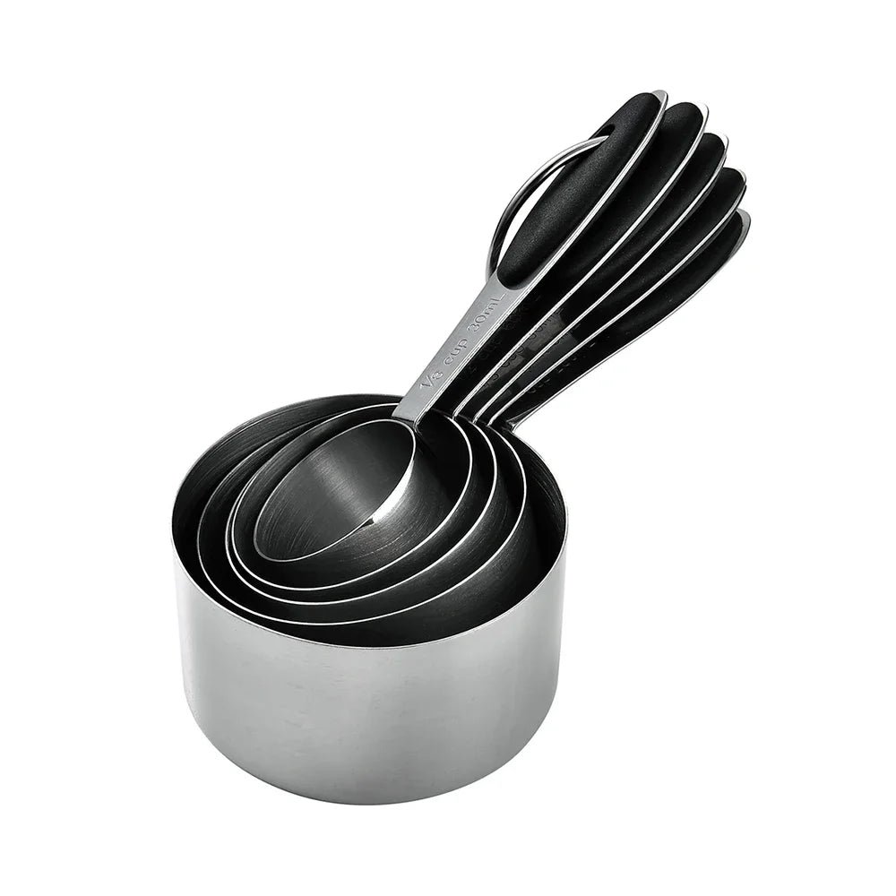 5/10Pcs Stainless Steel Measuring Cups And Spoons Set Kitchen Accessories For Baking Cake Cooking Making Measuring Kitchen Tools