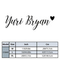 1pc Creative Customized Name Love Style Art Decor Wallpaper Wall Sticker Removable Wall Stickers Diy Wallpaper for Living Room D