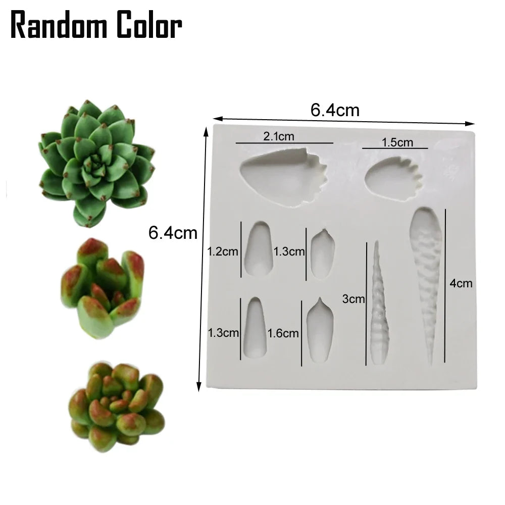 Kinds of Cactus Candle Candy Silicone Mold Aromatherapy Gypsum diy Handmade Succulent Plaster Resin Soap Baking Mould M2740