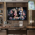 Premium Radha Krishna Royal Artistic Wall Frame (1 Pc 89x58 Cm)