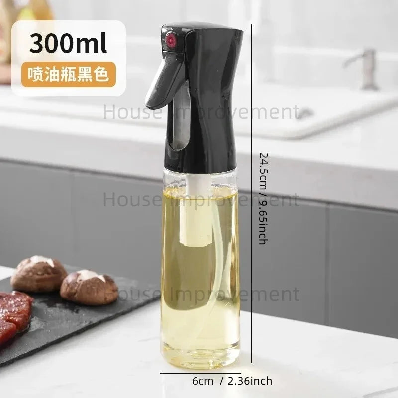 200/300/500ml Oil Sprayer for Cooking BBQ Salad Olive Oil Spray Dispenser Bottle Non-Slip Handle Suitable Kitchen Cooking Baking