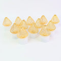 Set Of 12 Decorative Led Flameless Candle Lights With Golden Net Cover