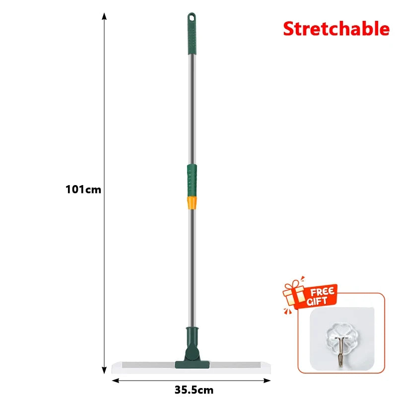 Silicone Scraper Broom Magic Wiper Floor Toilet Bathroom Squeegee Scrubber High Place Glass Wiper Household Cleaning Tools