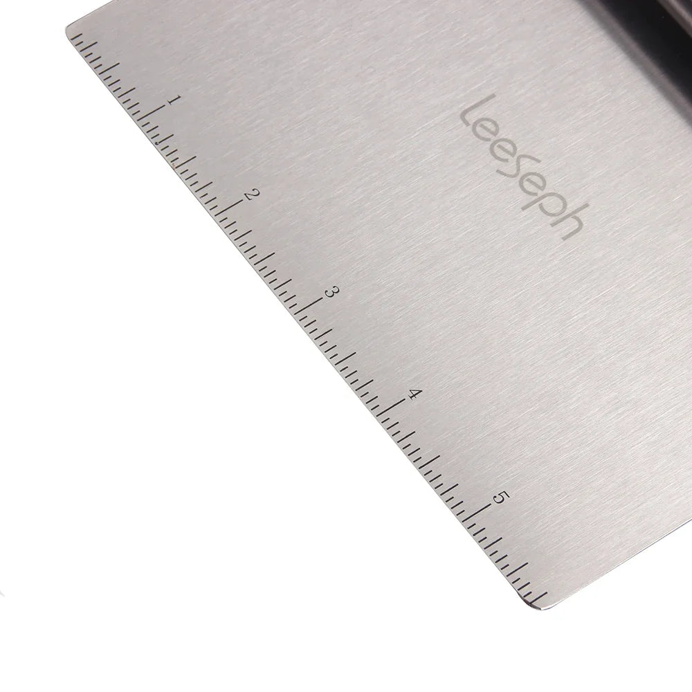 Leeseph Multi-purpose Stainless Steel Scraper & Chopper, Dough Scraper, Pizza Dough Cutter , kitchen tools