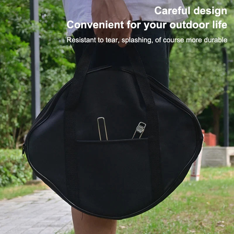 600D Oxford Grill Pan Storage Pouch Caryying Case Bag Waterproof Grilling Pan Pouch Skillet Bag Outdoor BBQ Tool For Kitchen