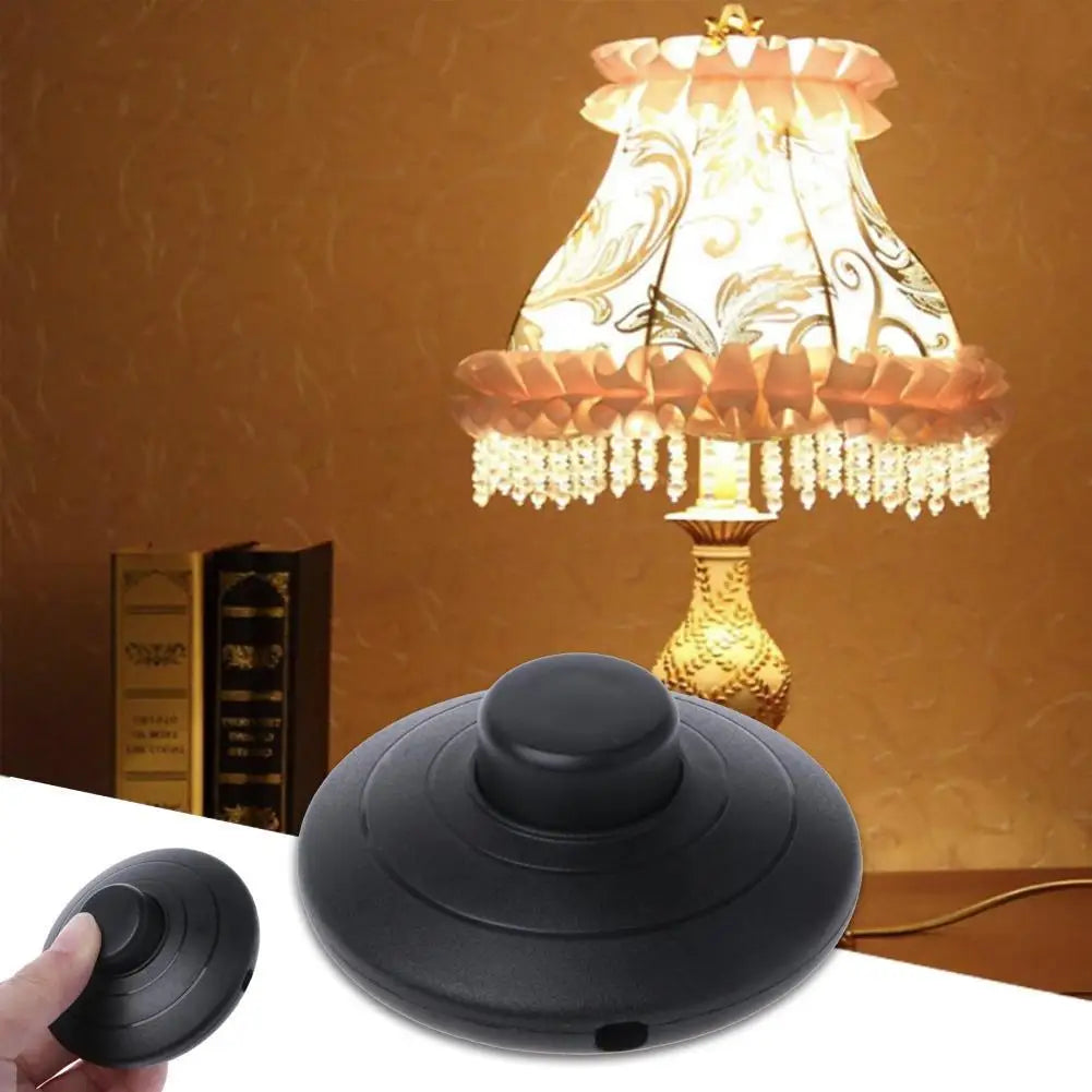 1pcs Transparent White Black Floor Lamp Table Light Locked Foot ON OFF Halfway Round Reset Push Button Online