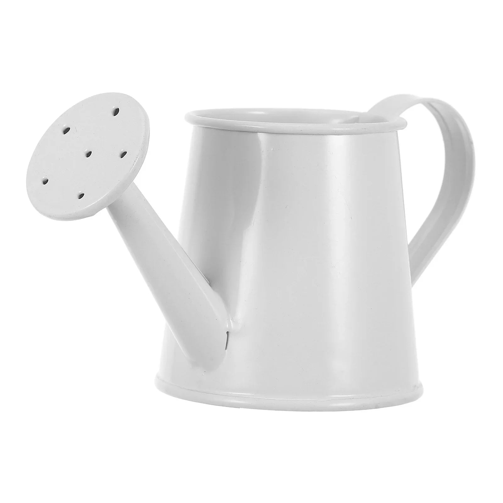 Mini Decorative Watering Can 5x6x6 White Iron for Plants Succulents Gardening Accessories Miniature Pot Portable Small Space