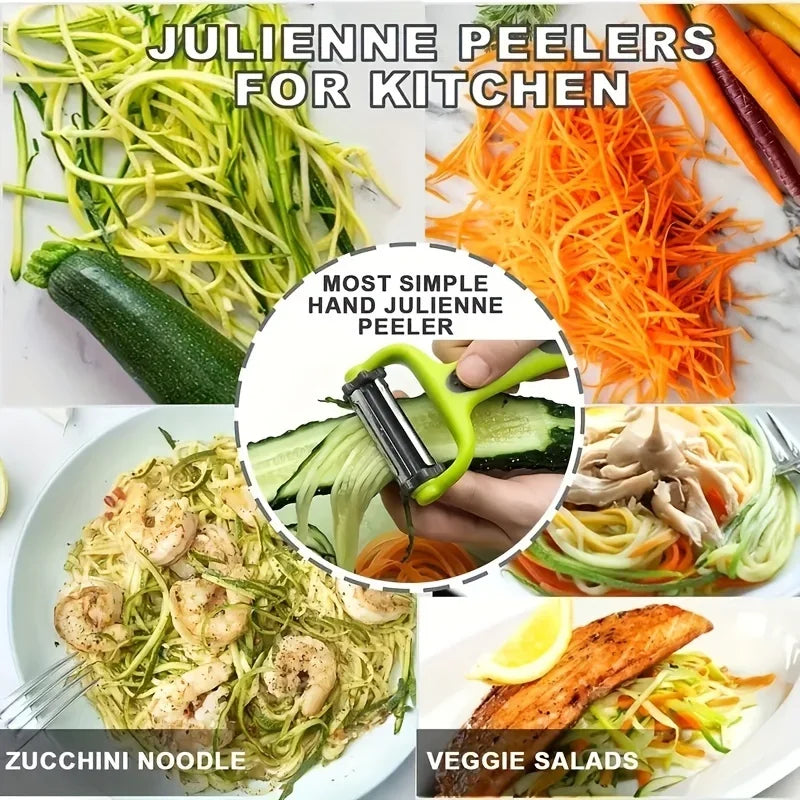 3 in 1 Rotary Peeler Fruit Vegetables Cabbage Graters Salad Carrot Potato Slicer Kitchen Multifunction Grater Julienne Peeler
