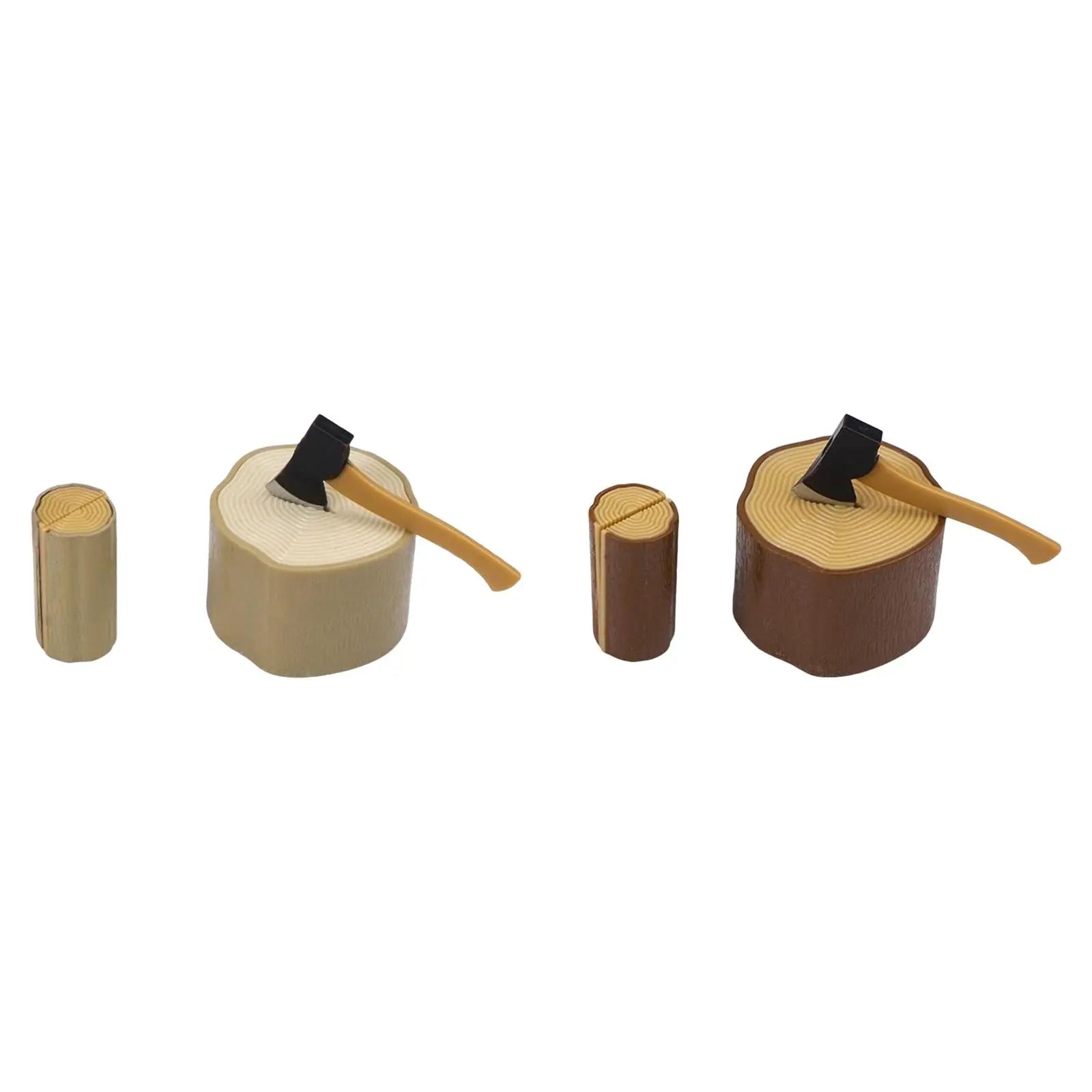 1:12 Axe and Wooden Stake Set Micro Landscape Mixed Model Supplies Mini Garden