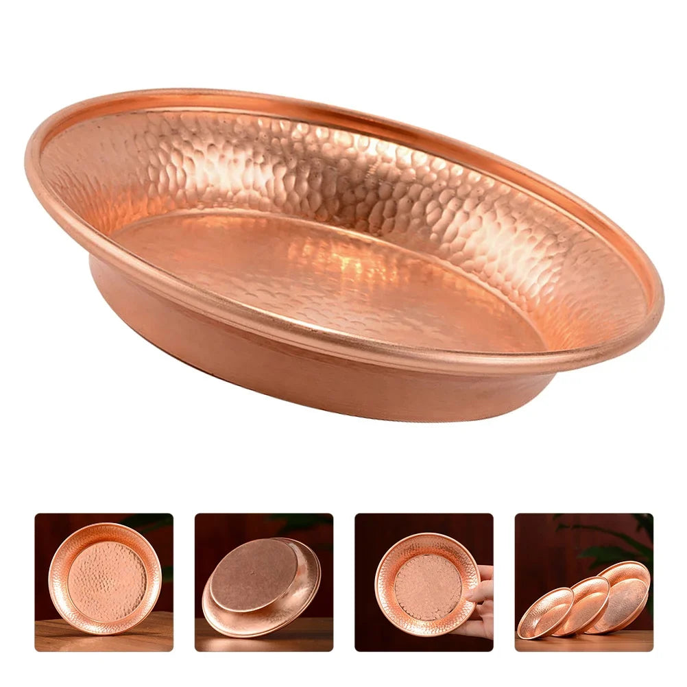 HOOTNEE Copper Buddhist Water Offering Bowl Decorative Meditation Holy Vessel