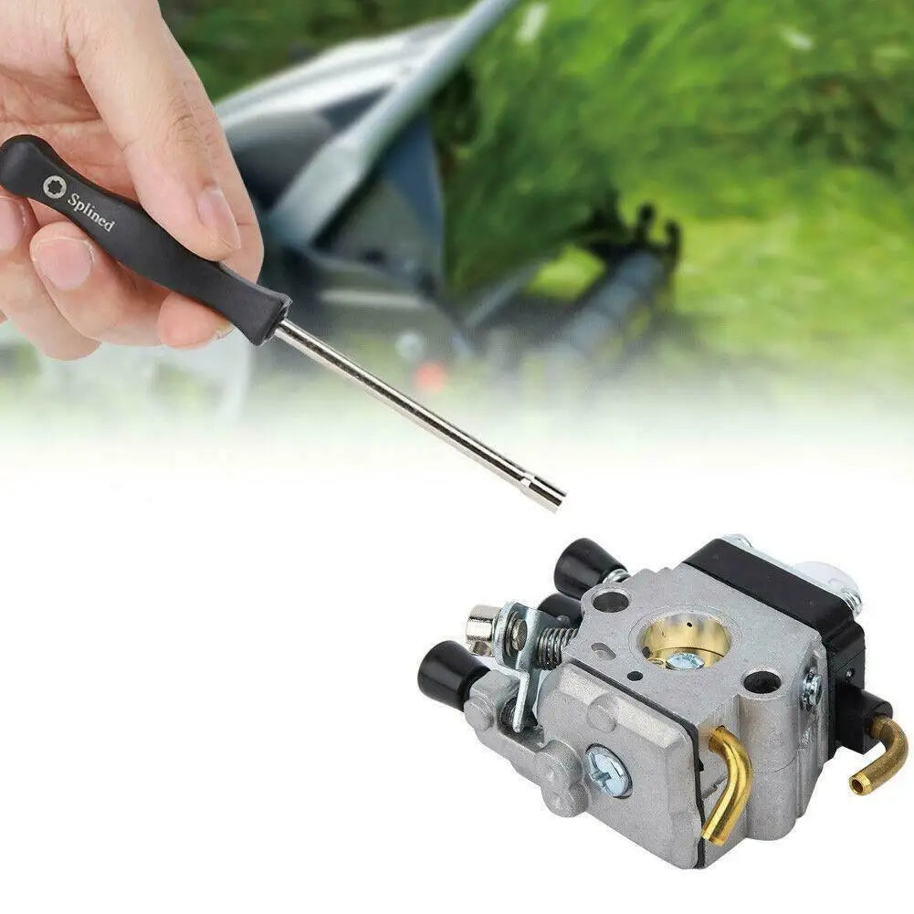 10 x Screwdriver Brush Splined Carb Carburetor Adjusting Tool Set Multi-head Tune-up Bolt Key Driver Chainsaw Repair Maintenance
