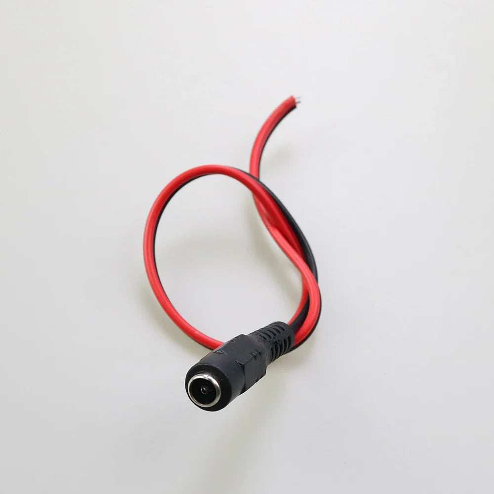 Male & Female DC Power Connector 12V 5.5 x 2.1mm DC Cable Plug Adapter For CCTV Camera Video System LED Light Strip