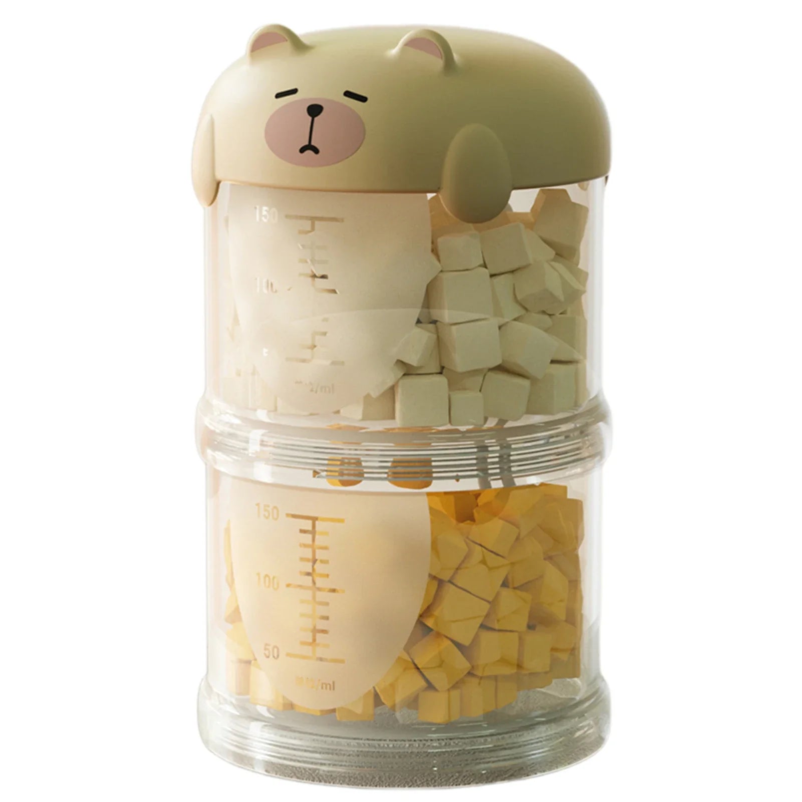 Airtight Outdoor Dog Treat Jar Multi Layers Dog Treat Portable Pet Food Container Stackable Cookie-Jar for Outdoor Walking