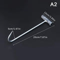 Kitchen Sausage Bacon Meat Processing T Hooks T-Handle Meat Boning Hook For Kitchen Butcher Shop Restaurant BBQ Tool