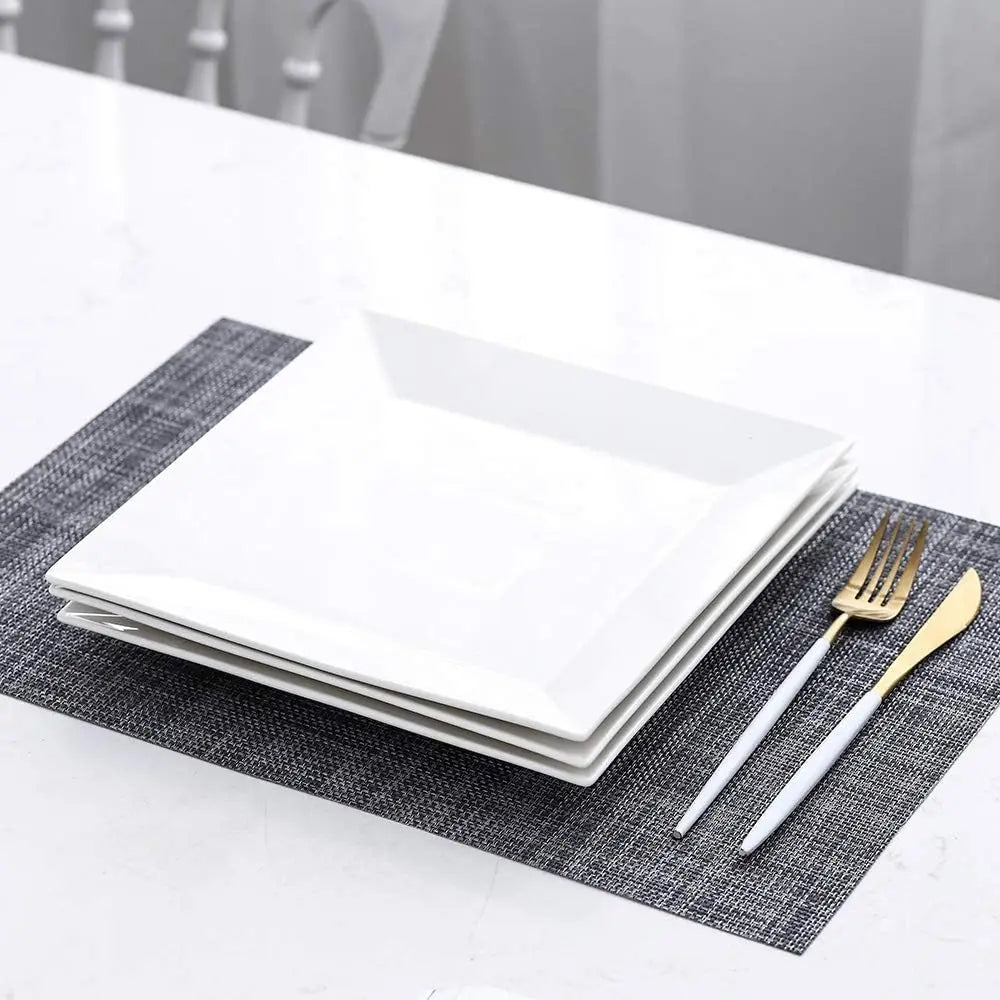 Classic Square 9.7-inch Dinner Plate Set of 3