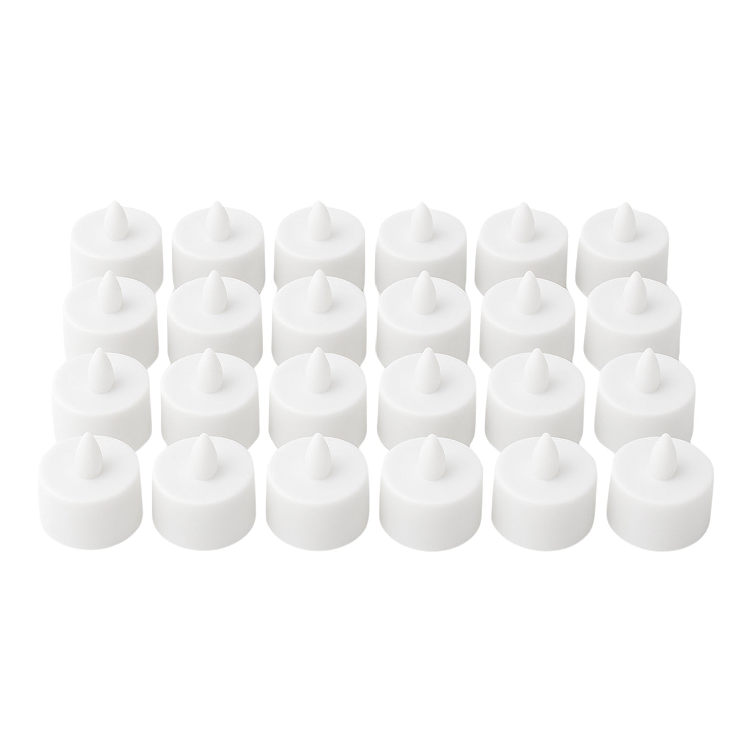 6634  Flameless Led Tealights Smokeless Plastic Decorative Candles - Led Tea Light Candle For Home Decoration (Pack Of 24)