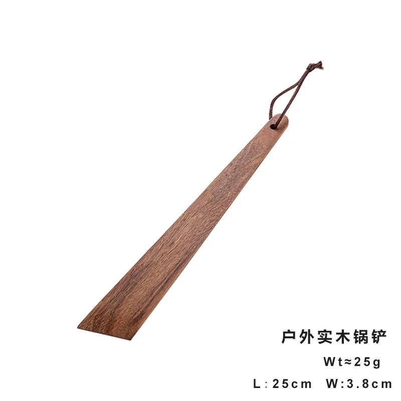 High Temperature Resistant Household Spatula Spoon Soup Ladle,Kitchen Stir Fry Spatula,Non-stick Teak Wooden Cooking Spatula