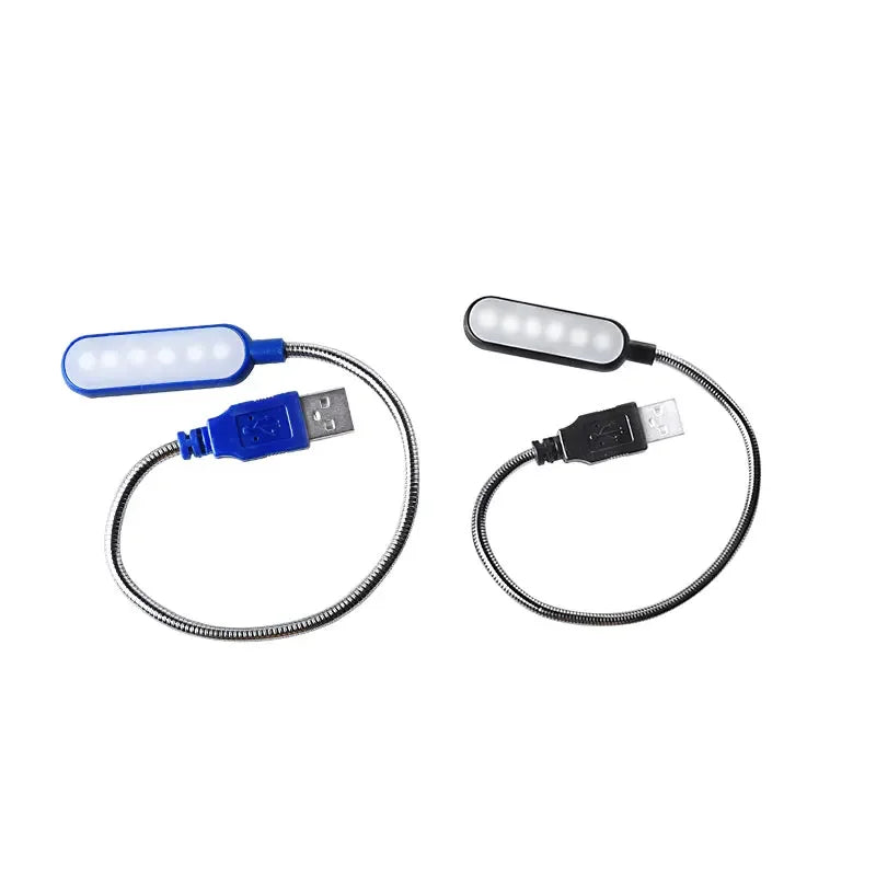 Portable USB LED Notebook PC Mini Book Light Reading Light Table Lamp Flexible 6leds USB Lamp for Power Bank Laptop Computer
