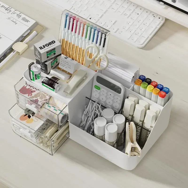 Desktop Storage Box Cosmetics Drawer Cute Box Office Stationery Organizing Box Learning Desk Shelf