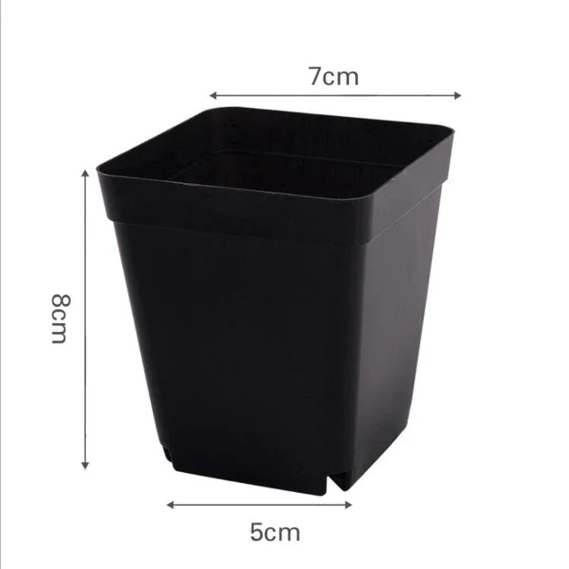 10PC Mini Flower Pots Colourful Plastic Plant grow Pot nursery cup planters for succulents Decor Desktop Container Garden tools