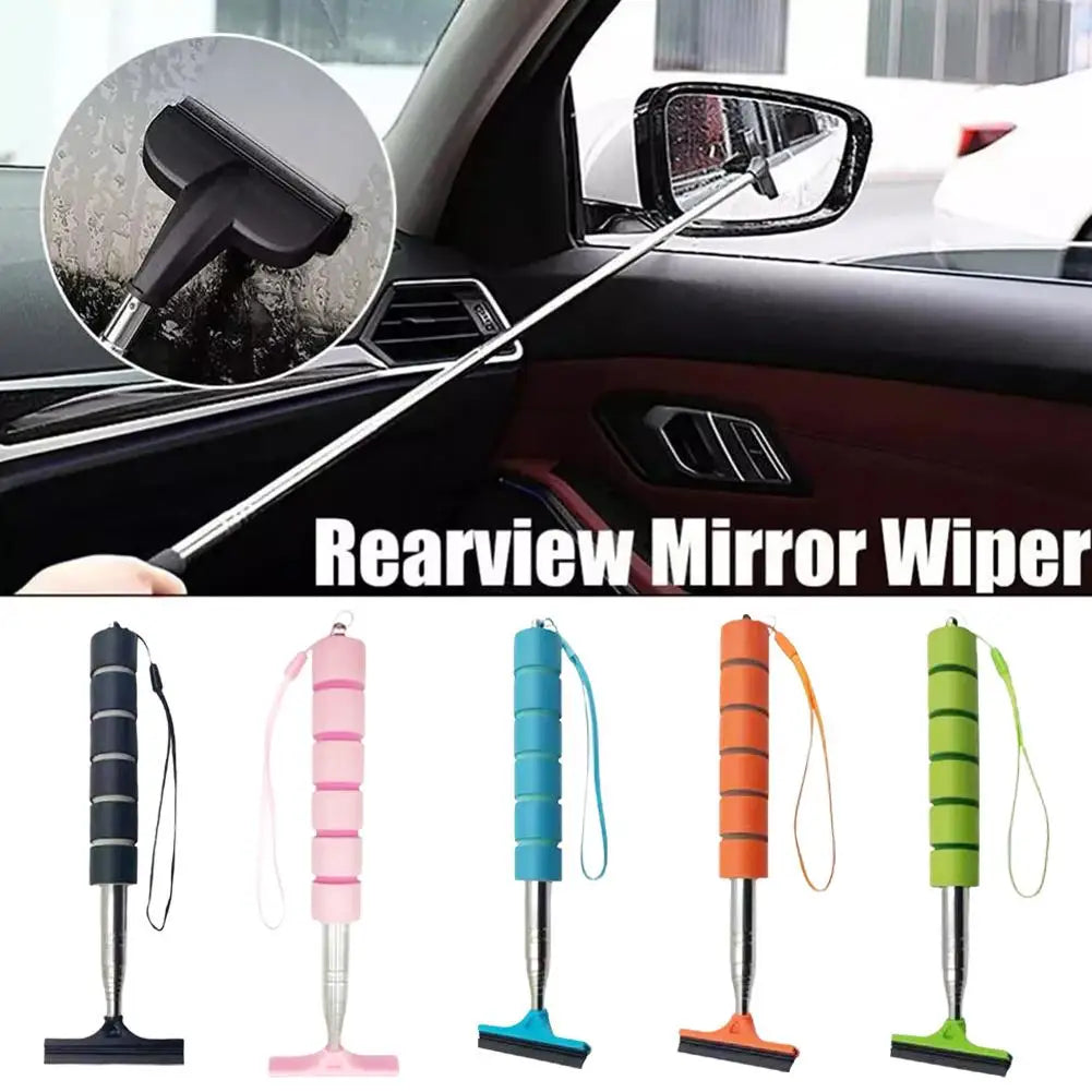 Car Rearview Mirror Wiper Is An Extended Mini Wiper Rainwater Clean Kitchen To Used Tool Bathroom Cleaning Window Y2Z7